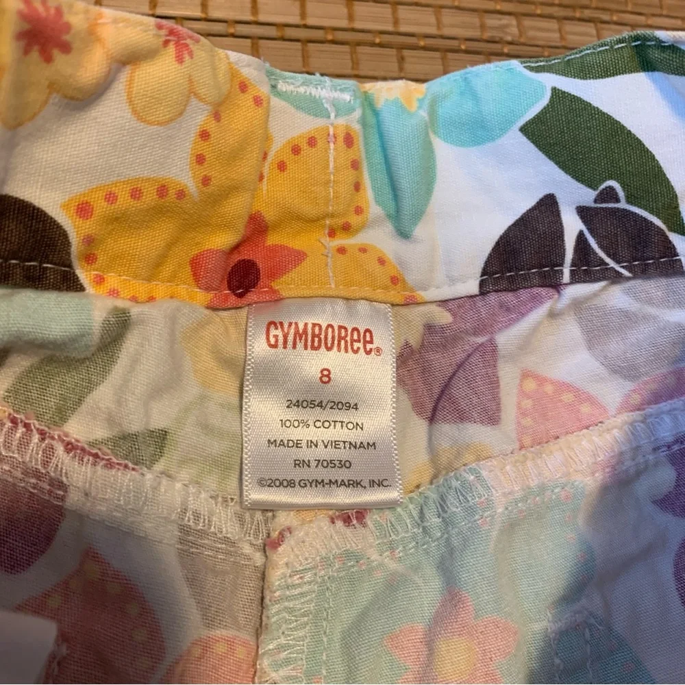 Gymboree floral shorts size 8